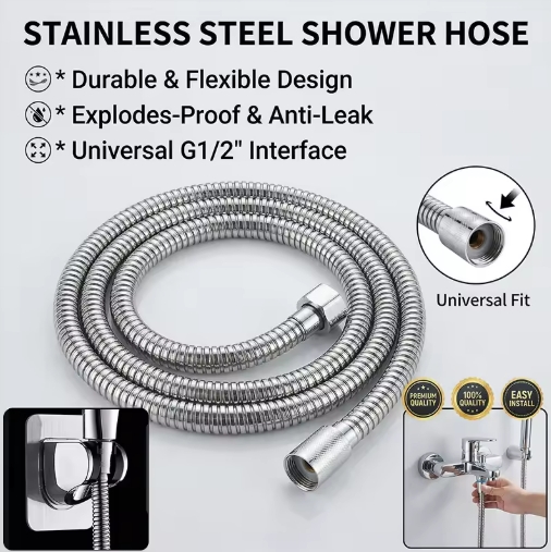 Shower Hose & Connector Set